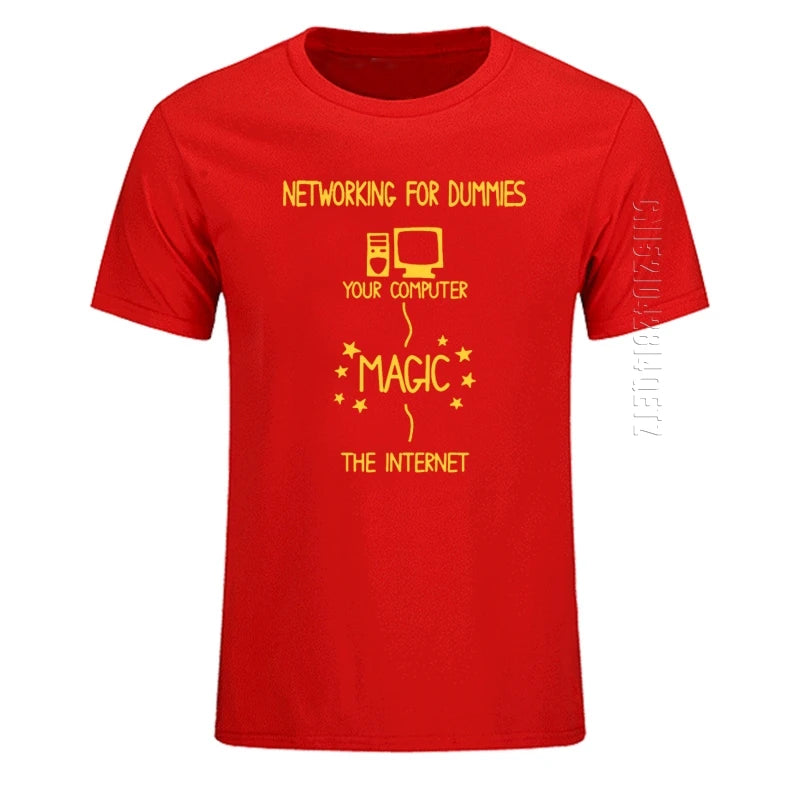 Networking for Dummies – Funny IT Programmer T-Shirt