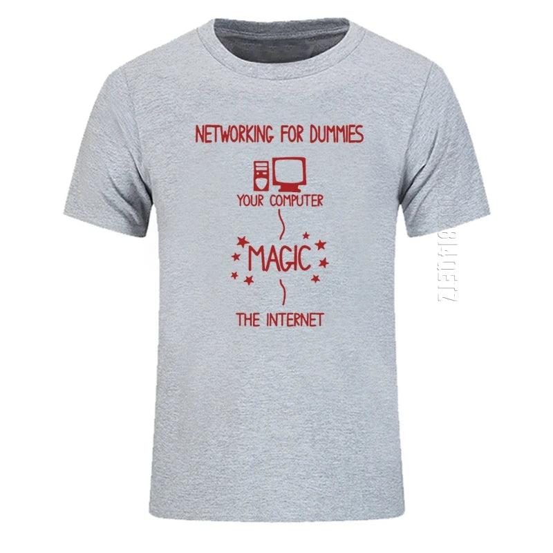 Networking for Dummies – Funny IT Programmer T-Shirt