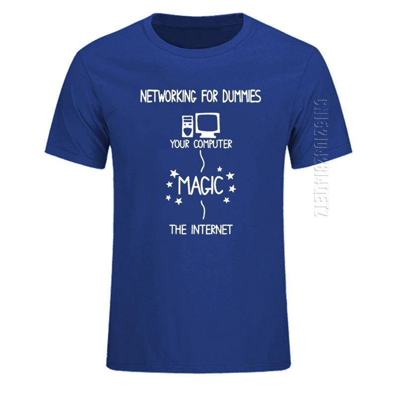 Networking for Dummies – Funny IT Programmer T-Shirt