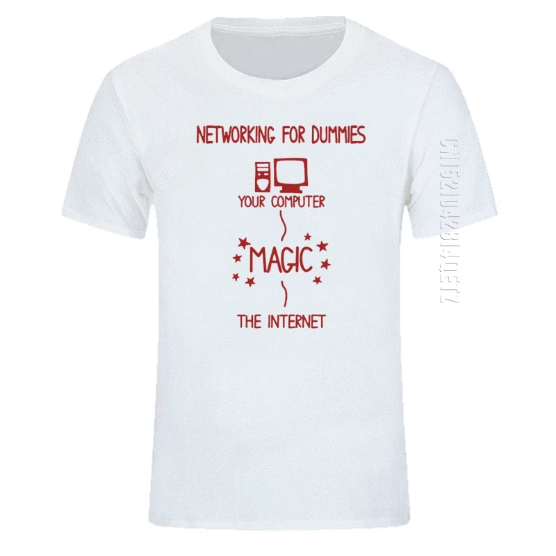 Networking for Dummies – Funny IT Programmer T-Shirt