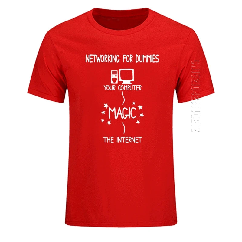 Networking for Dummies – Funny IT Programmer T-Shirt