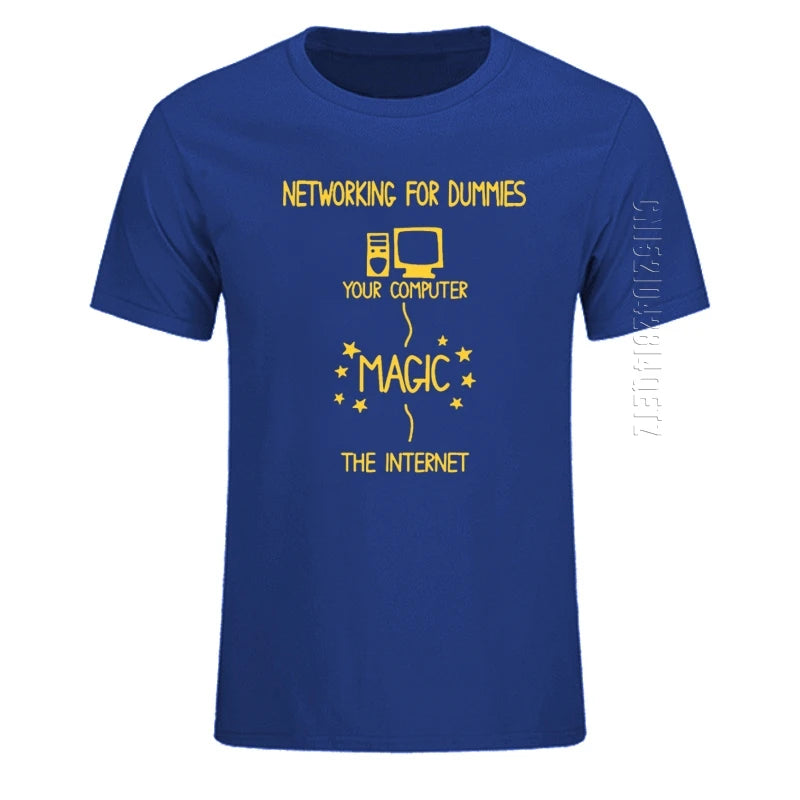Networking for Dummies – Funny IT Programmer T-Shirt