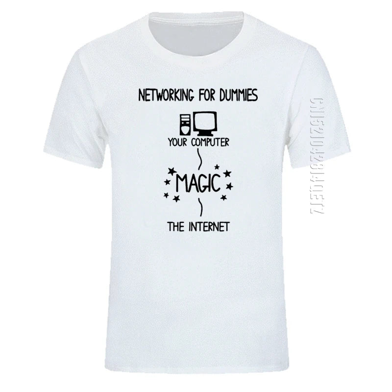 Networking for Dummies – Funny IT Programmer T-Shirt