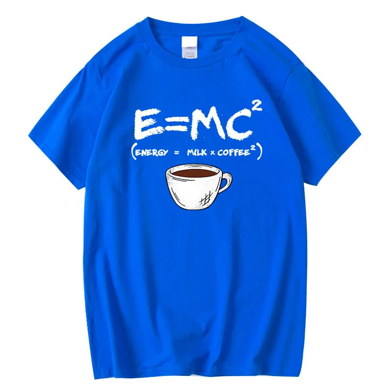 Energy = Milk + Coffee – Funny Science Formula T-Shirt