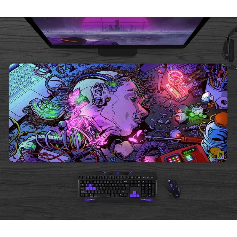 Cyberpunk Gaming Mouse Pad