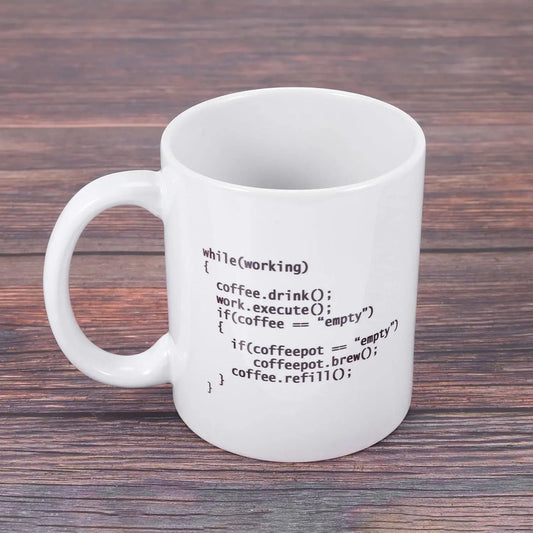 Coffee. Code. Repeat. – Developer Logic Mug