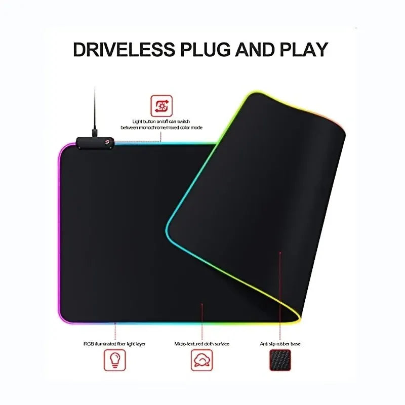 RGB LED Gaming Mouse Pad