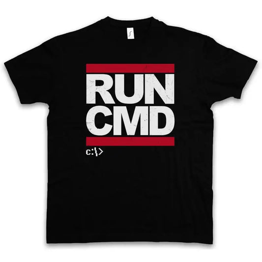 RUN CMD – Retro Command Line Shirt for Real Hackers
