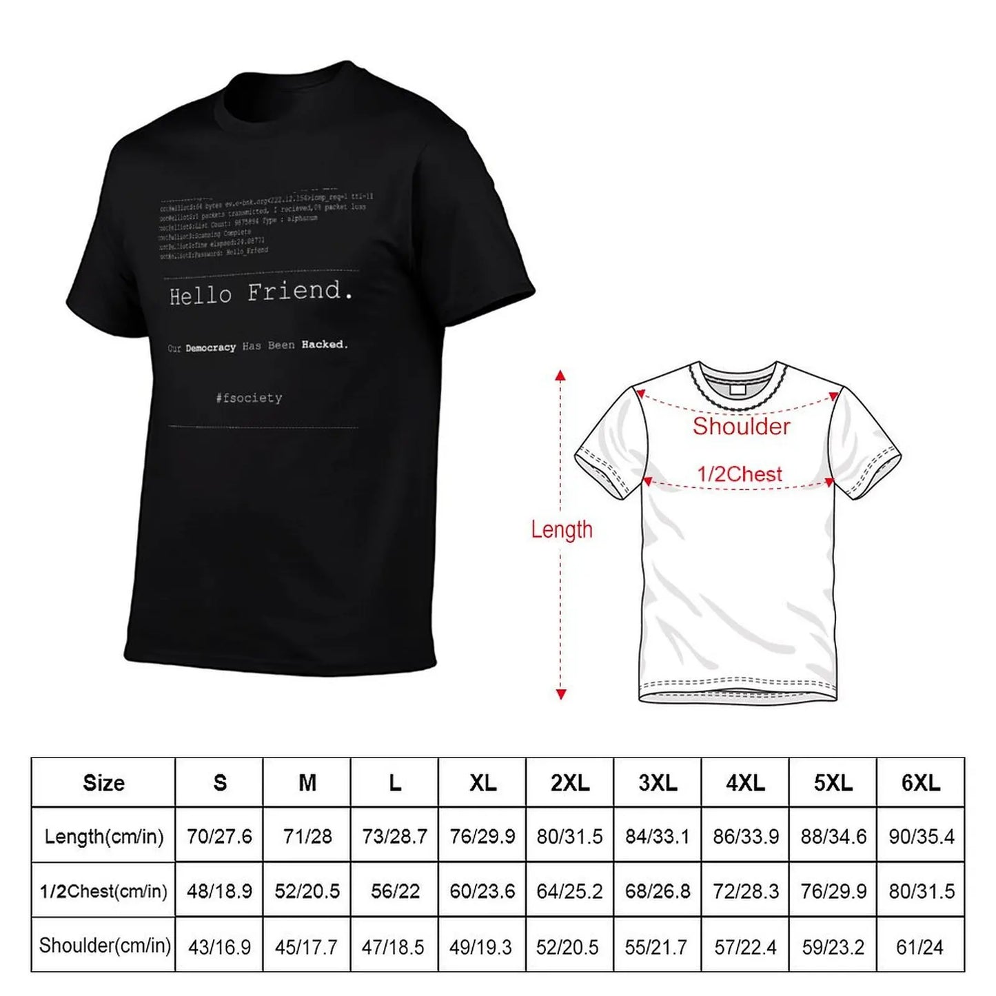 Hello Friend Fsociety Tee