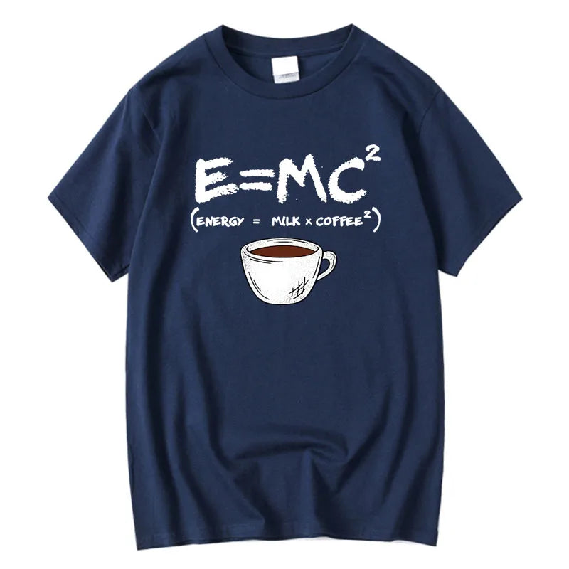 Energy = Milk + Coffee – Funny Science Formula T-Shirt
