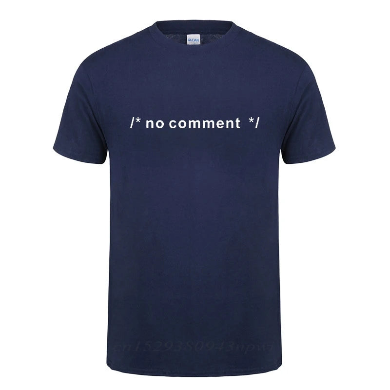 "No Comment" – Funny HTML CSS Dev T-Shirt