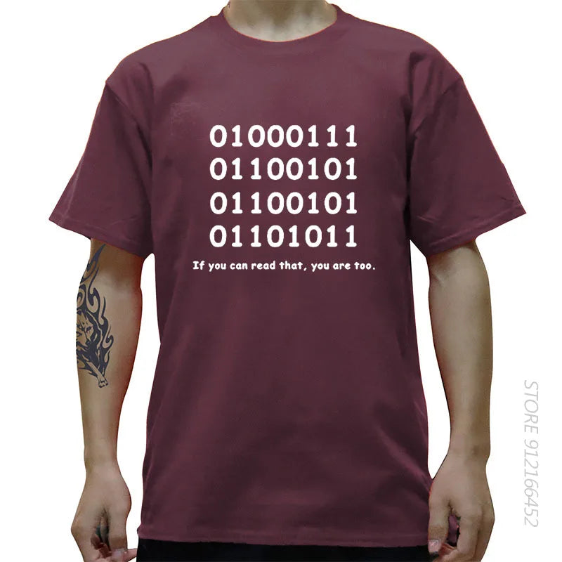 Binary Code Geek Tee