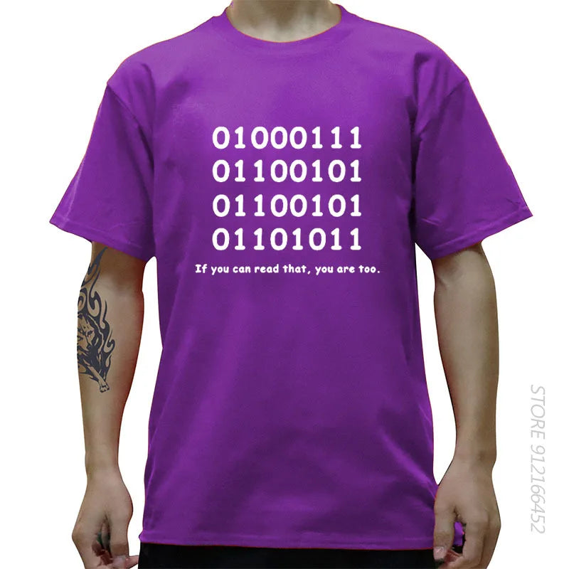 Binary Code Geek Tee