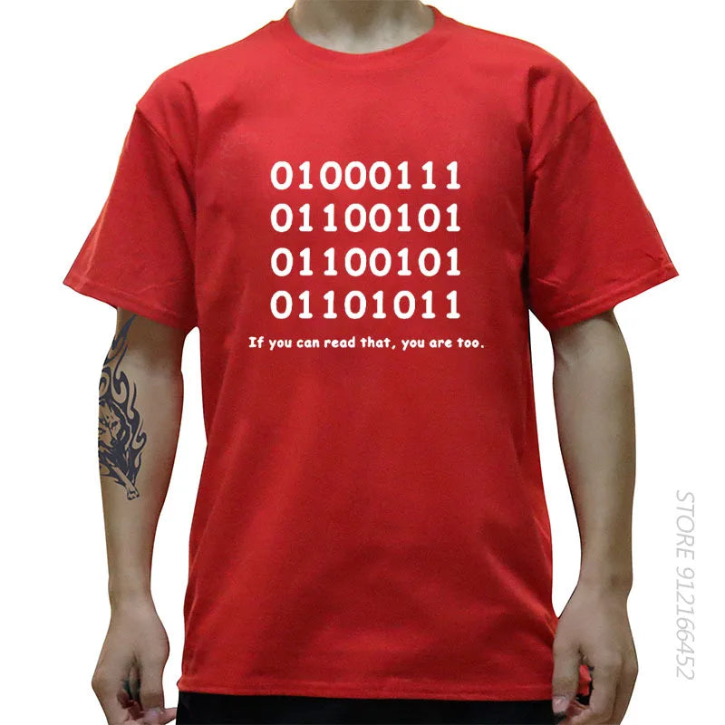 Binary Code Geek Tee