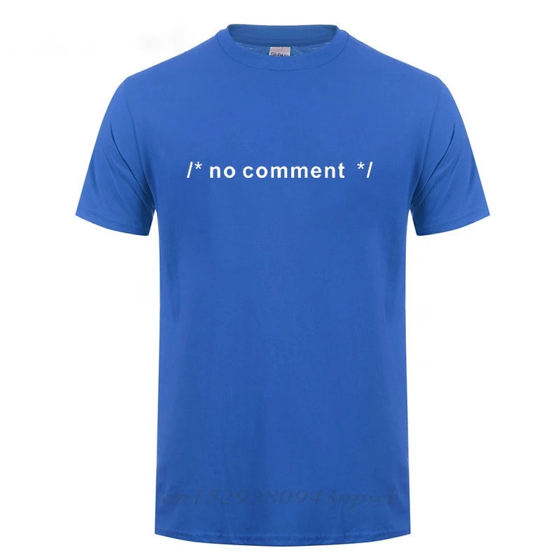 "No Comment" – Funny HTML CSS Dev T-Shirt