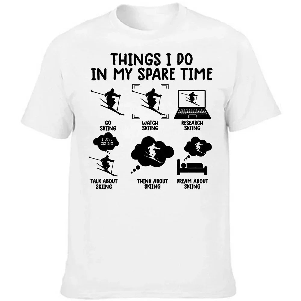 Skiing Spare Time Tee