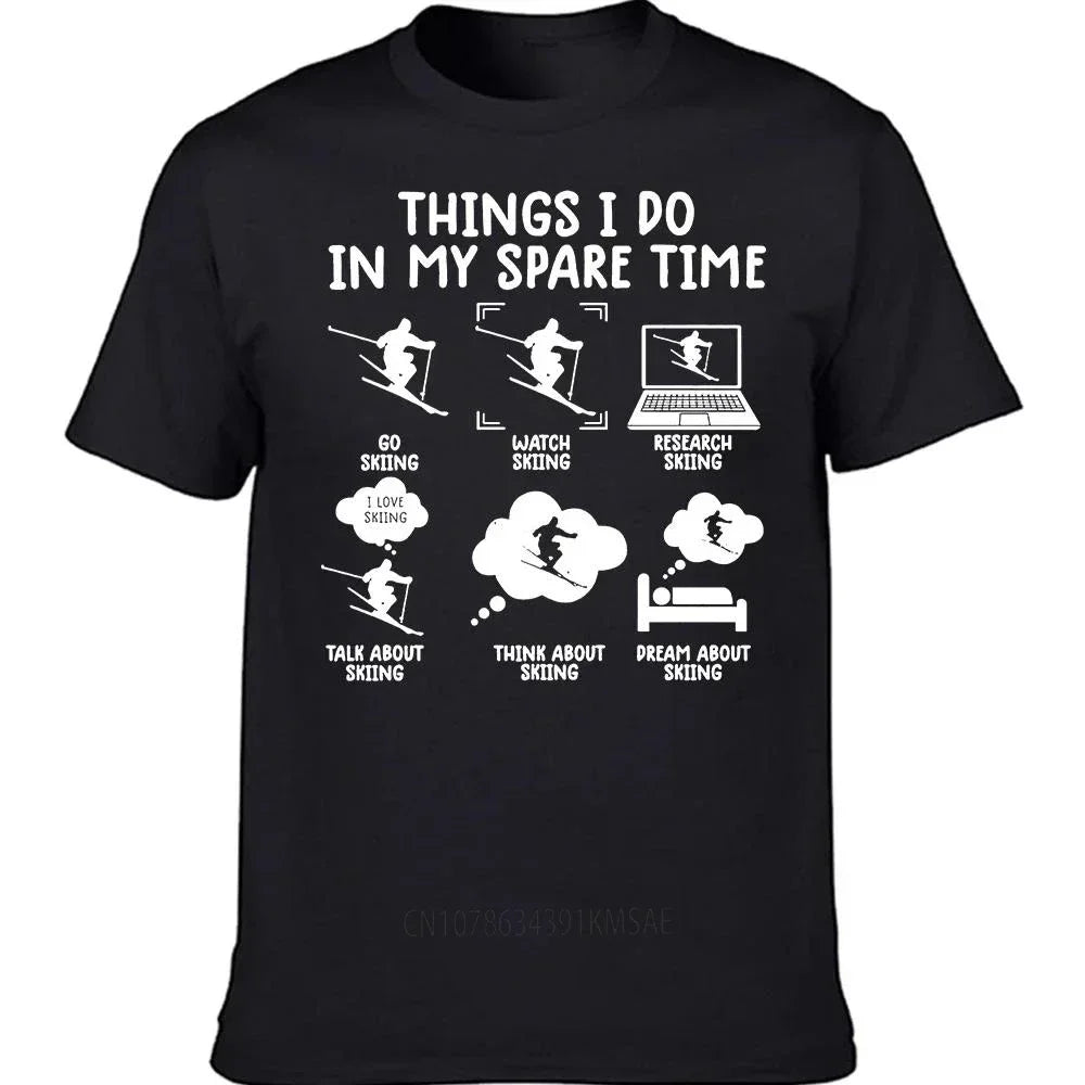 Skiing Spare Time Tee