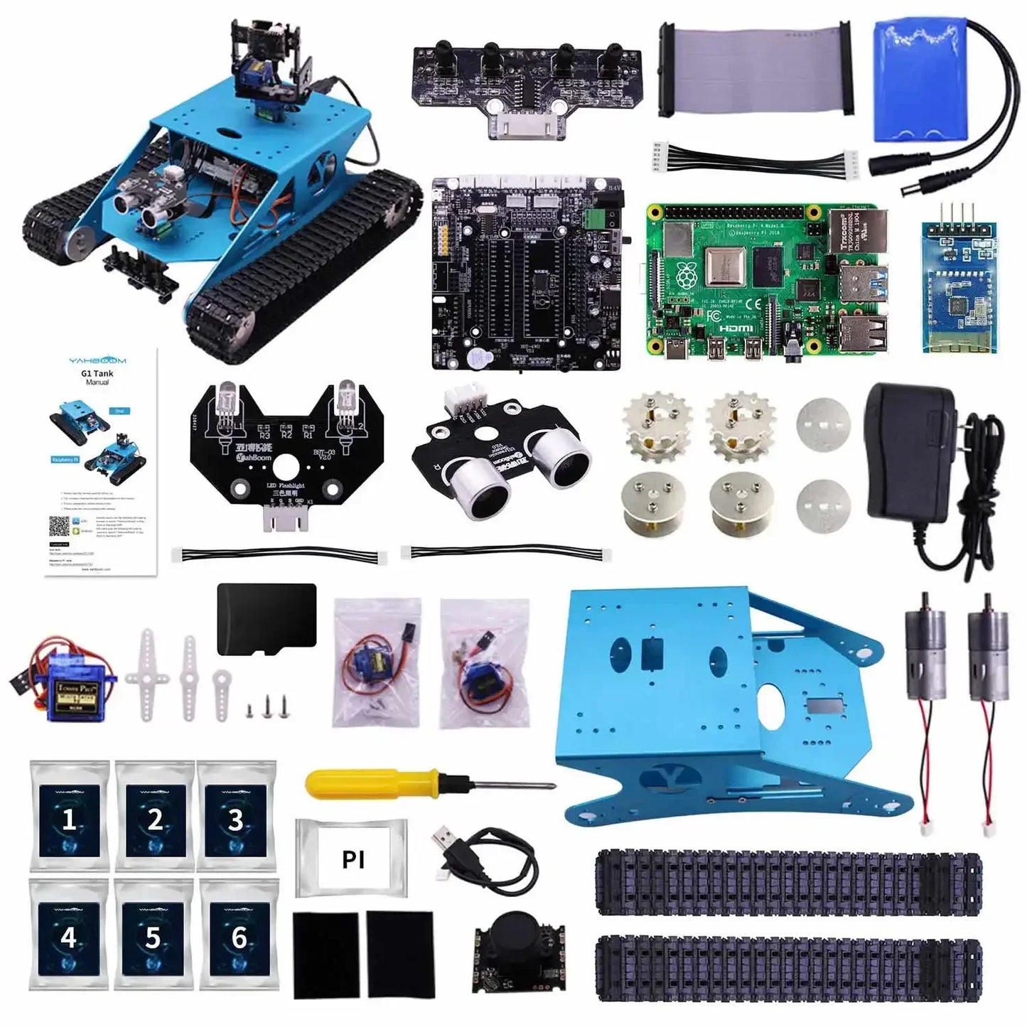 Smart Tank Robot Kit Pi