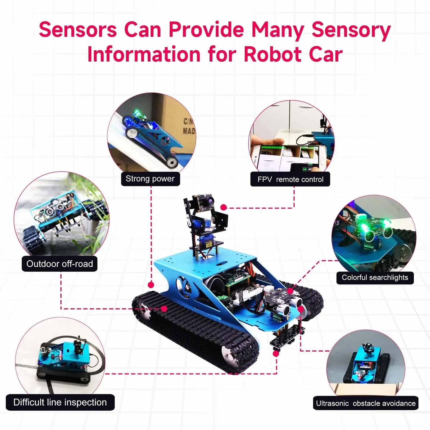 Smart Tank Robot Kit Pi
