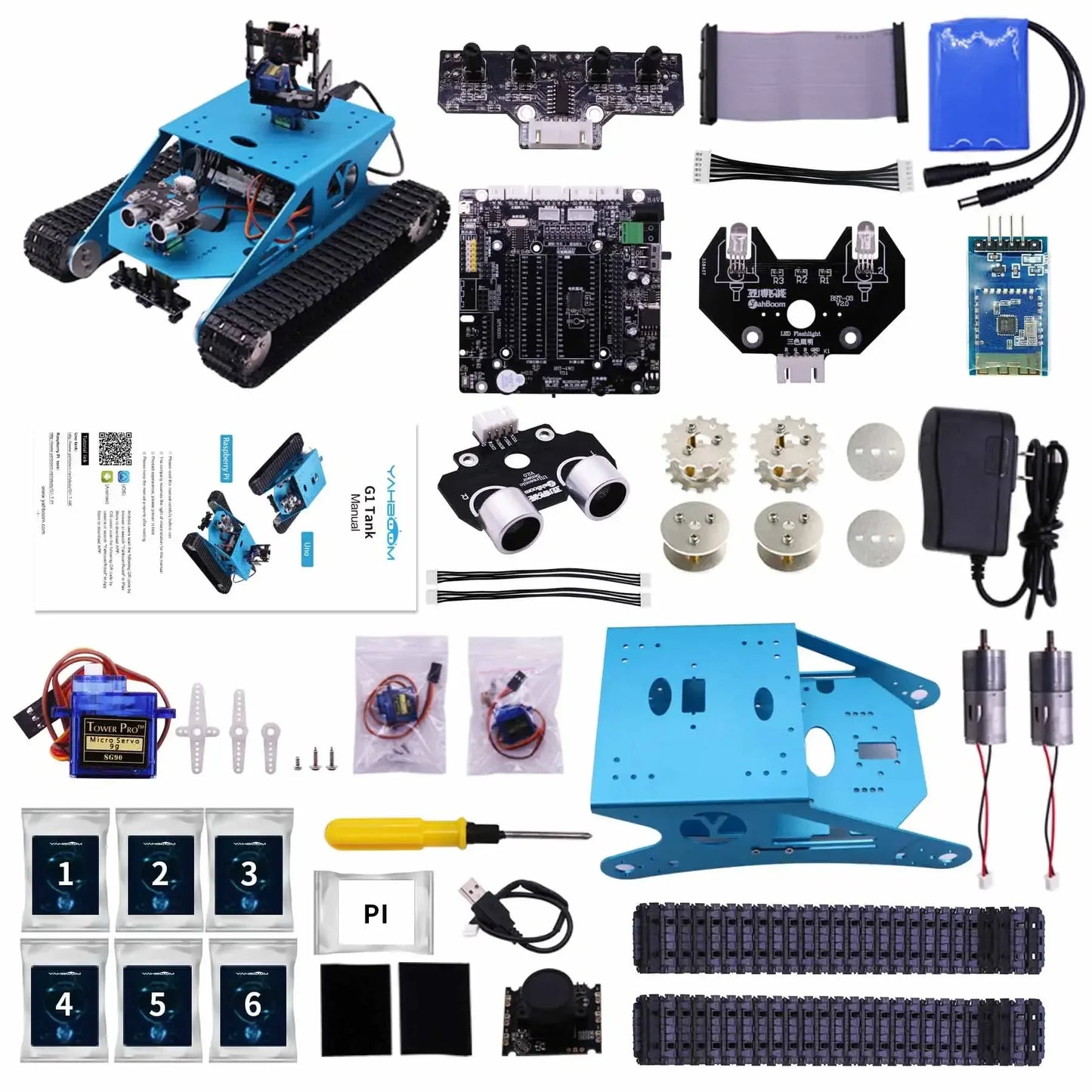 Smart Tank Robot Kit Pi